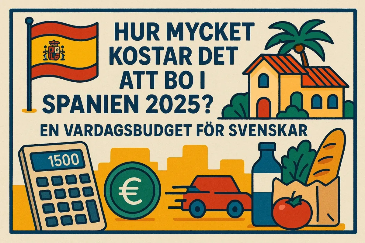 Hur mycket kostar det att bo i Spanien 2025? En vardagsbudget för svenskar