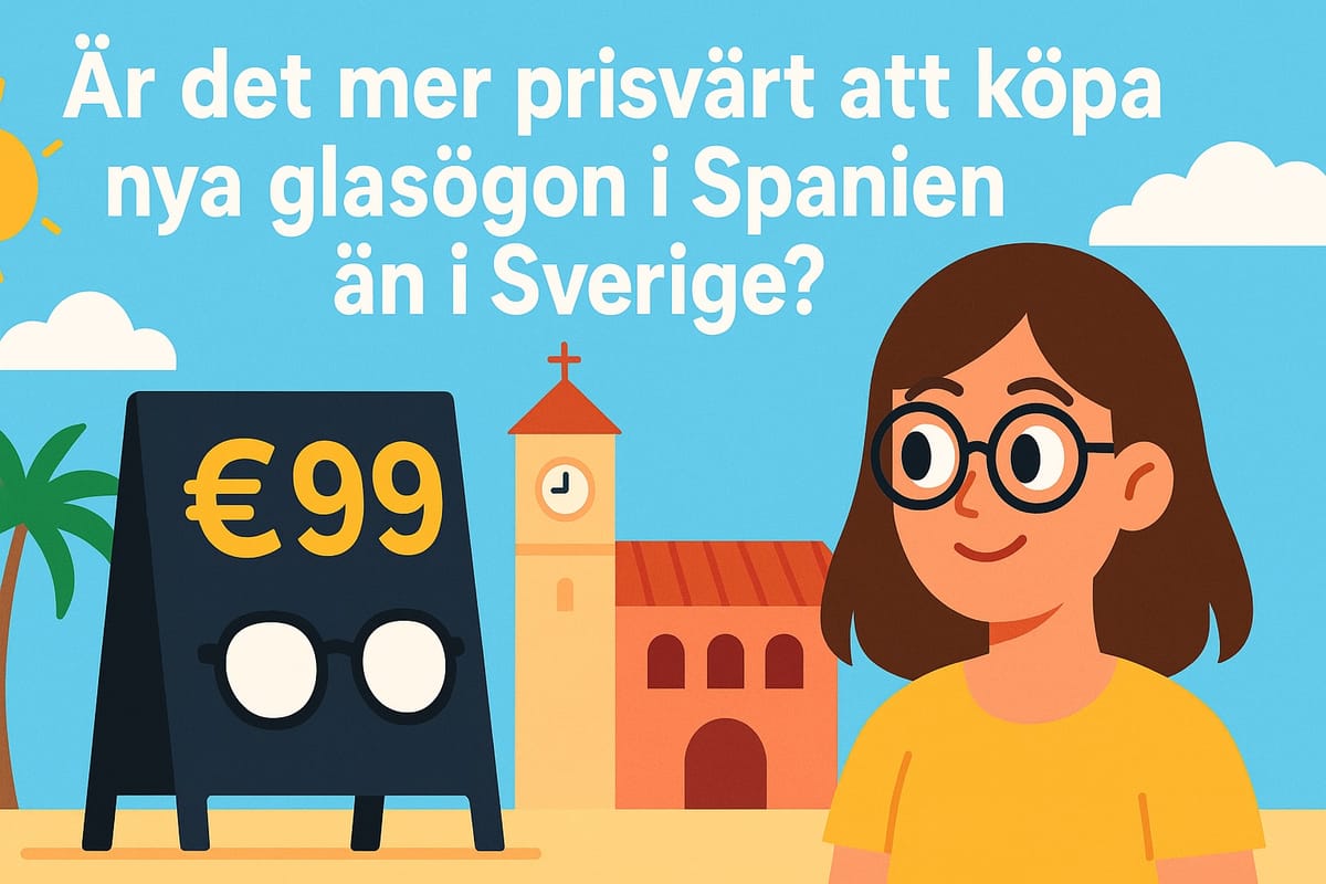 Är det mer prisvärt att köpa nya glasögon i Spanien än i Sverige?