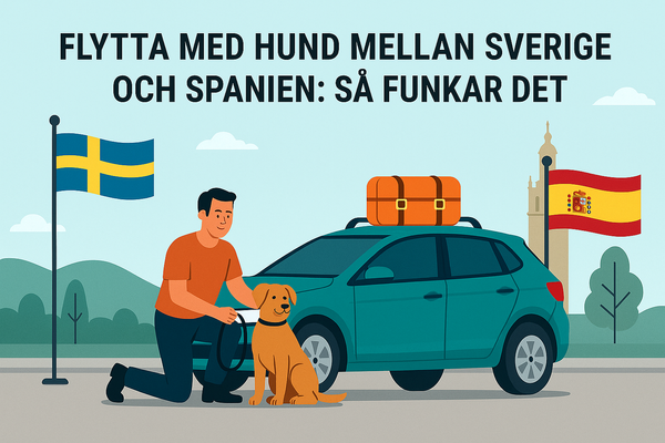 Flytta med hund mellan Sverige och Spanien – så funkar det!