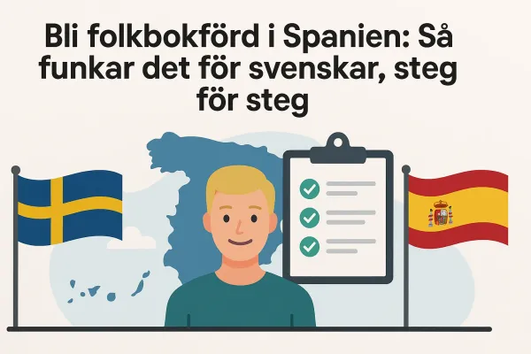 Bli folkbokförd i Spanien – så funkar det för svenskar steg för steg