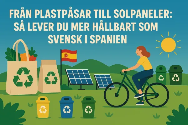 Från plastpåsar till solpaneler – så lever du mer hållbart som svensk i Spanien