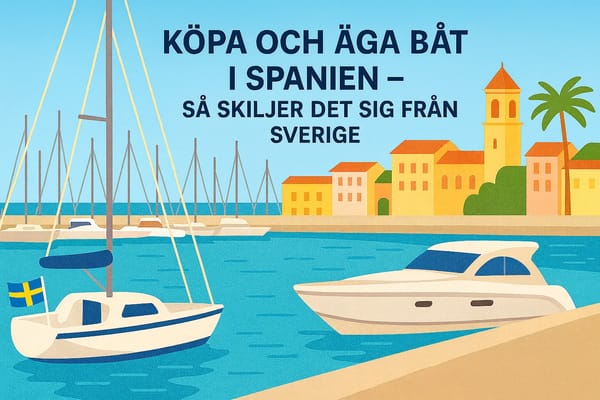 Köpa och äga båt i Spanien – så skiljer det sig från Sverige